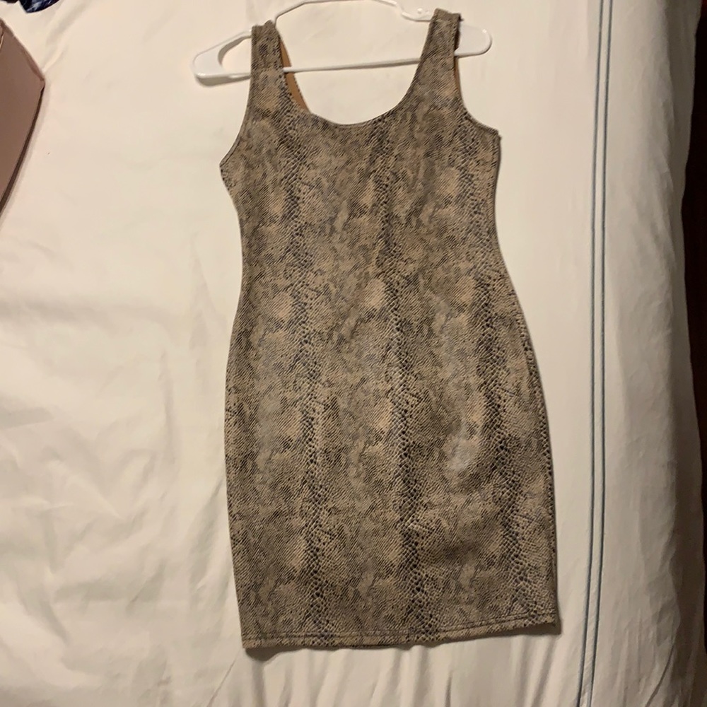 Snake print dress